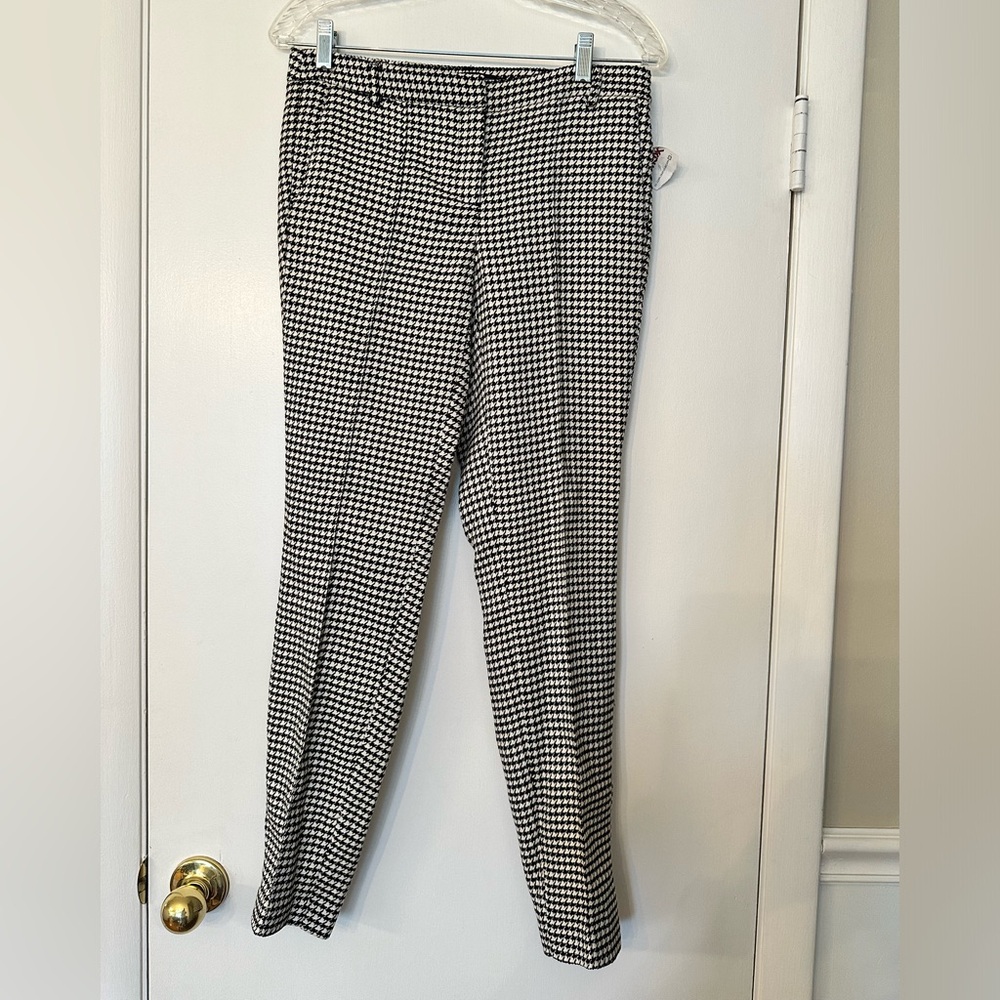 NWT ABS Platinum Black and white herringbone retro pants.